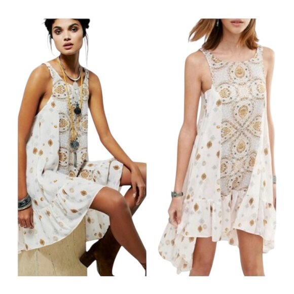 Free people into you paisley slip dress - Picture 3 of 8